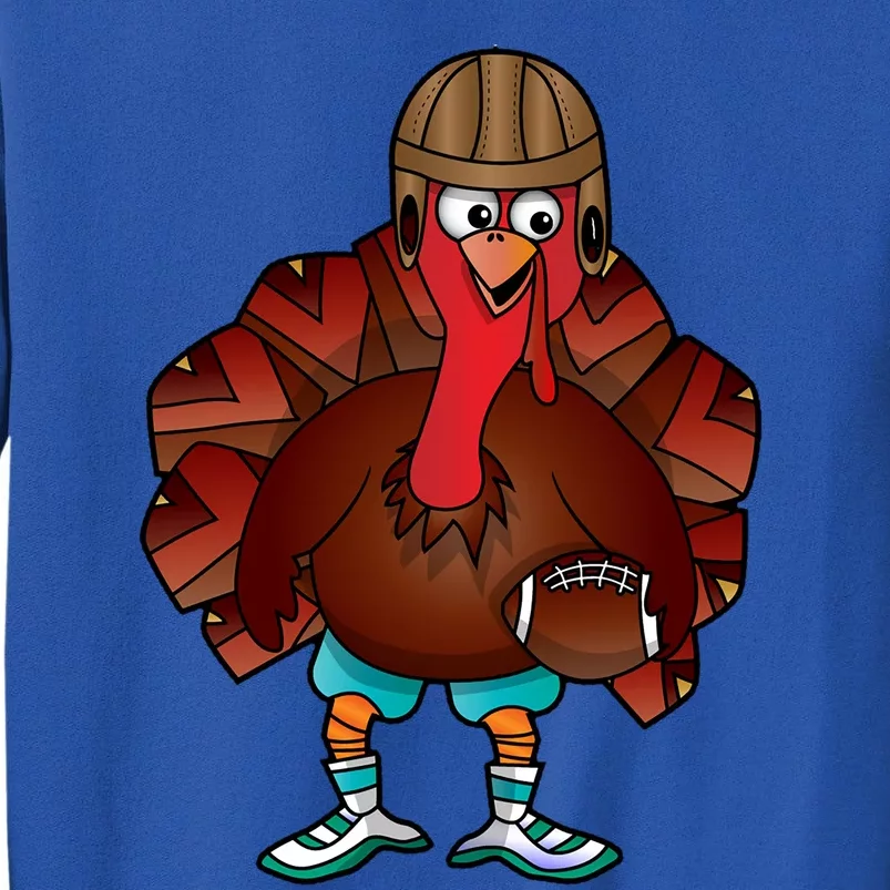 Cool Thanksgiving Football Gobble Player Turkey Cool Gift Sweatshirt