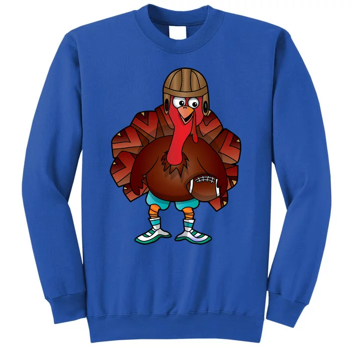 Cool Thanksgiving Football Gobble Player Turkey Cool Gift Sweatshirt