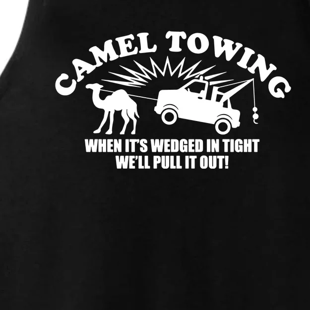 Camel Towing Funny Ladies Tri-Blend Wicking Tank