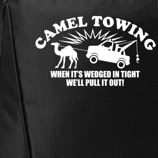 Camel Towing Funny City Backpack