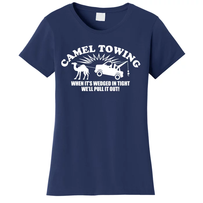 Camel Towing Funny Women's T-Shirt