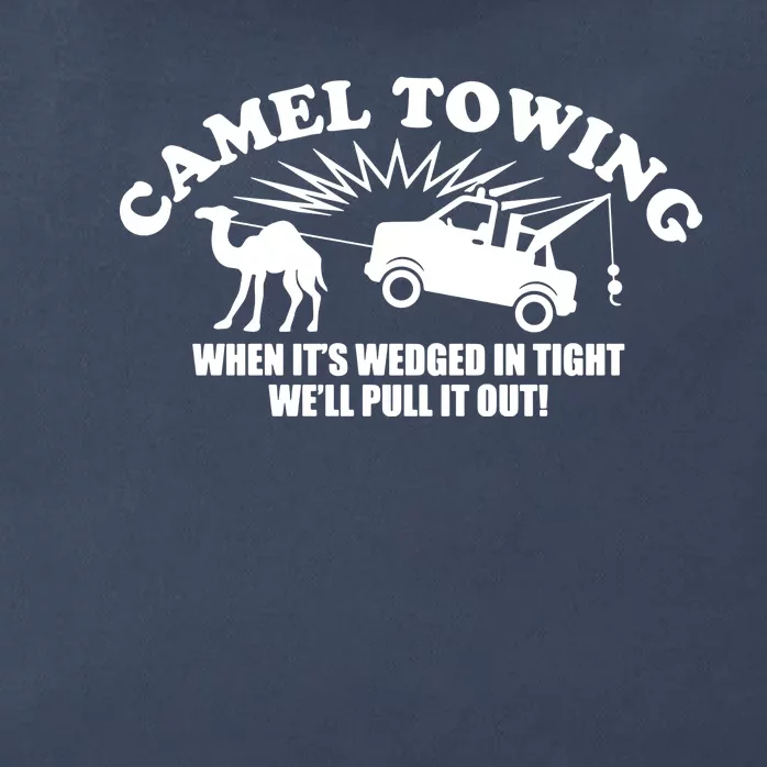 Camel Towing Funny Zip Tote Bag