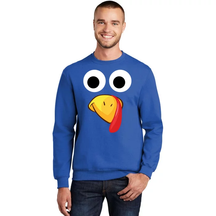 Cute Turkey Face Funny Funny Gift Sweatshirt