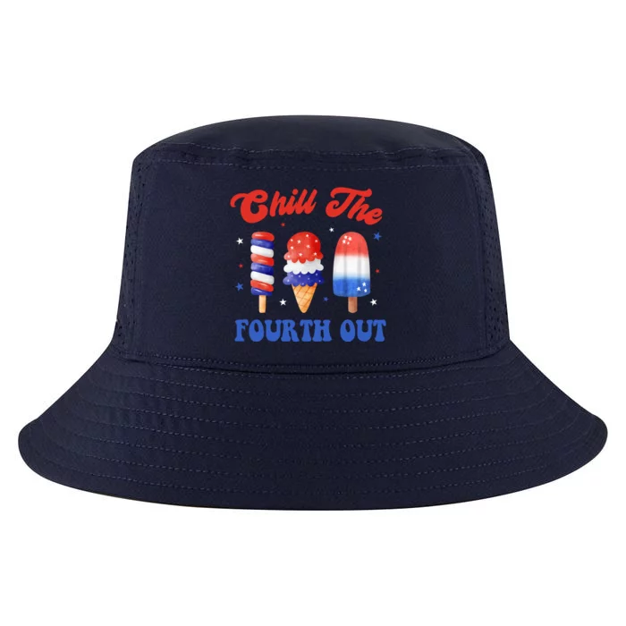 Chill The Fourth Out Funny 4th Of July Icecream Cool Comfort Performance Bucket Hat