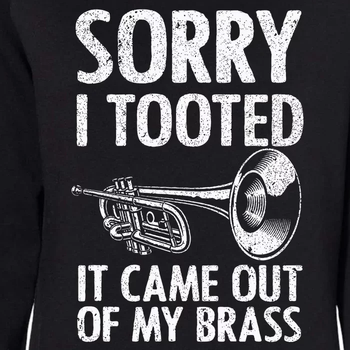 Cool Trumpet For Women Trumpet Player Jazz Band Trombone Womens California Wash Sweatshirt