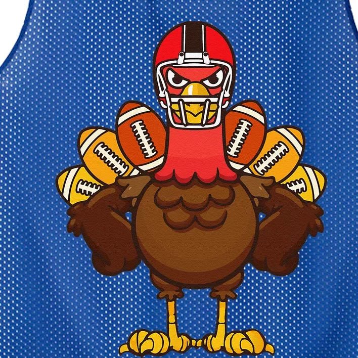 Cool Thanksgiving Football Gobble Player Turkey Gift Mesh Reversible Basketball Jersey Tank