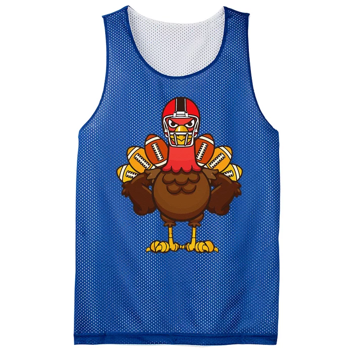 Cool Thanksgiving Football Gobble Player Turkey Gift Mesh Reversible Basketball Jersey Tank