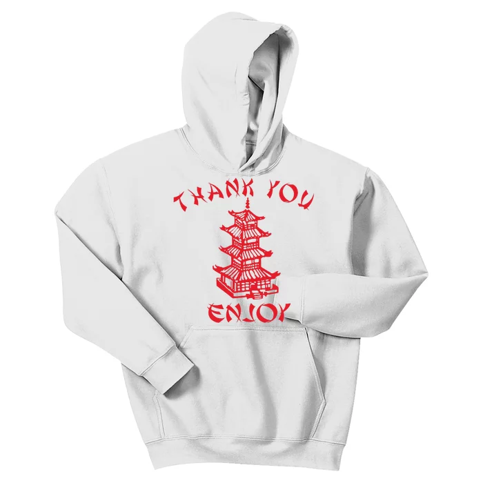 Chinese Takeaway Food Thank You Enjoy Kids Hoodie