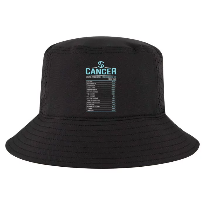 Cancer Traits Facts Horoscope Zodiac Astrological Sign Gift Cool Comfort Performance Bucket Hat