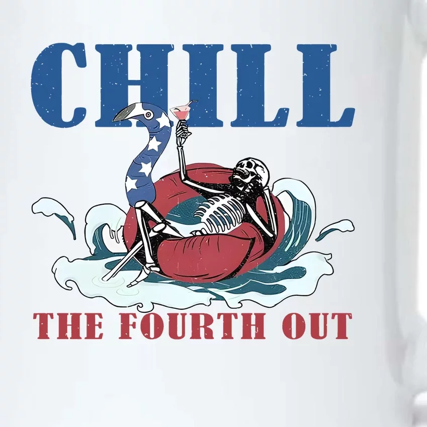 Chill The Fourth Out 4th Of July Black Color Changing Mug