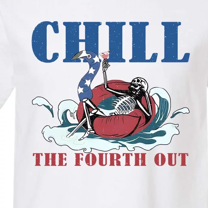 Chill The Fourth Out 4th Of July Garment-Dyed Heavyweight T-Shirt