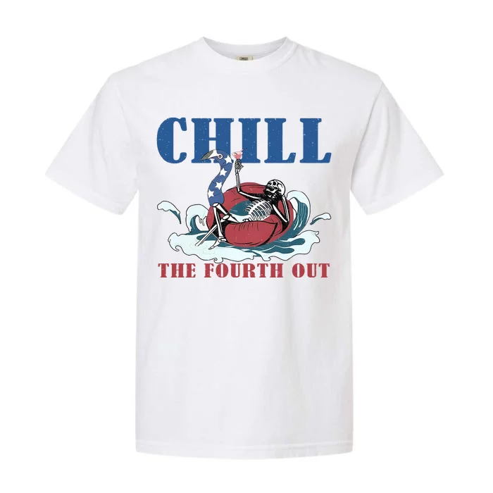 Chill The Fourth Out 4th Of July Garment-Dyed Heavyweight T-Shirt