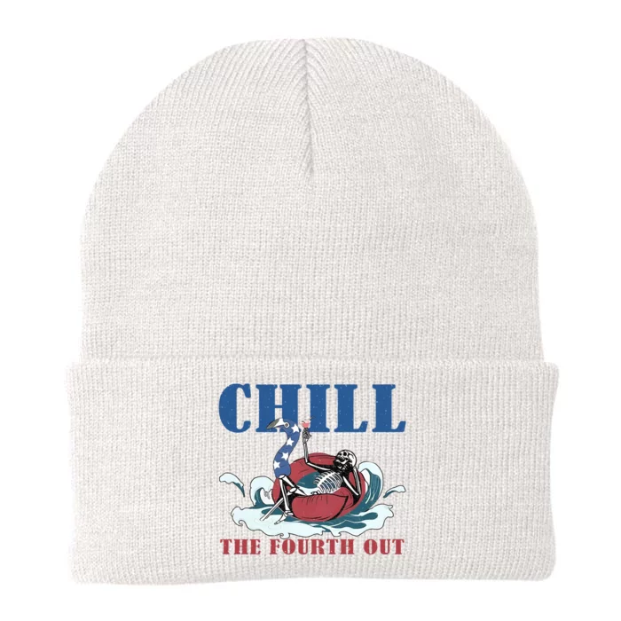 Chill The Fourth Out 4th Of July Knit Cap Winter Beanie