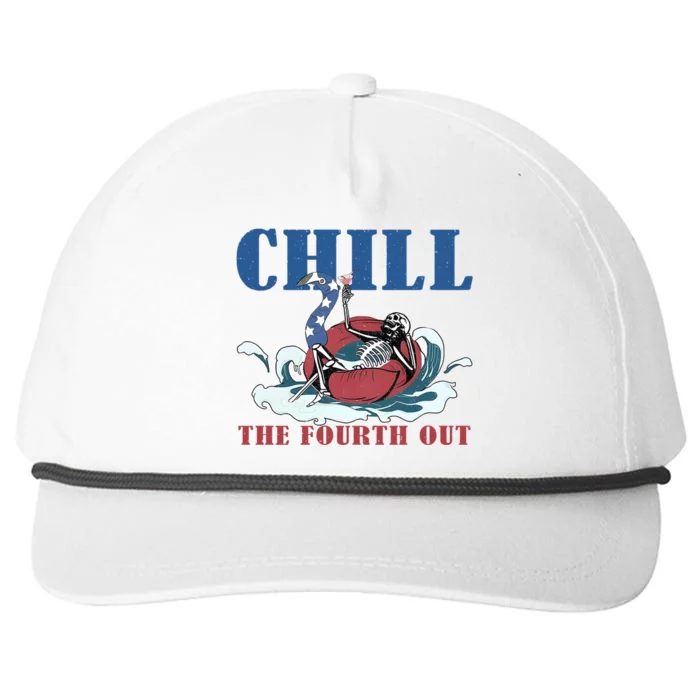 Chill The Fourth Out 4th Of July Snapback Five-Panel Rope Hat