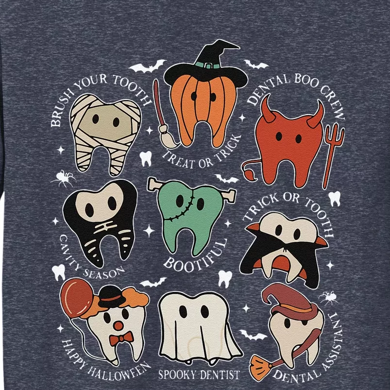 Cute Tooth Funny Halloween Dental Hygiene Spooky Dentist Sweatshirt