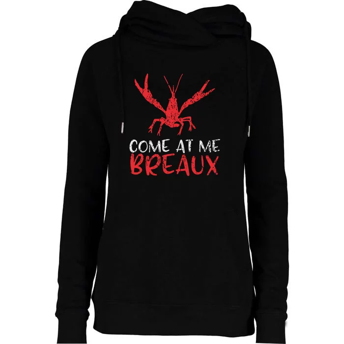 Crawfish Tees Funny Cajun Womens Funnel Neck Pullover Hood