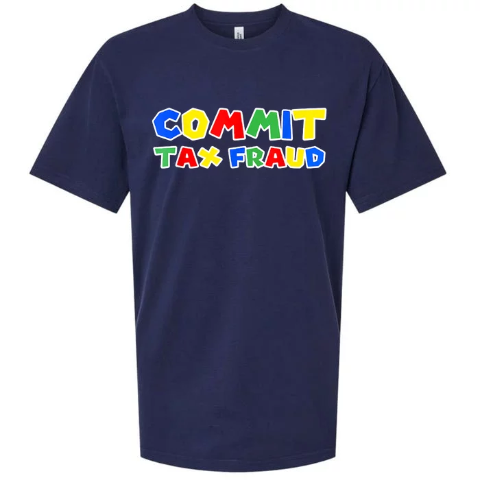 Commit Tax Fraud Funny Sueded Cloud Jersey T-Shirt