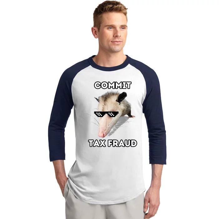 Commit Tax Fraud Baseball Sleeve Shirt