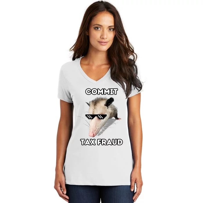 Commit Tax Fraud Women's V-Neck T-Shirt