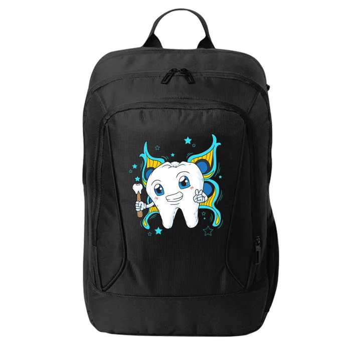 Cute Tooth Fairy Dental Assistant Dentist Gift City Backpack