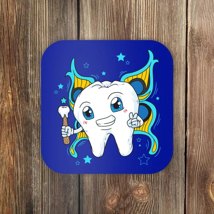 Cute Tooth Fairy Dental Assistant Dentist Gift Coaster