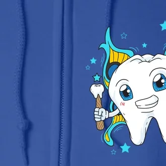 Cute Tooth Fairy Dental Assistant Dentist Gift Full Zip Hoodie