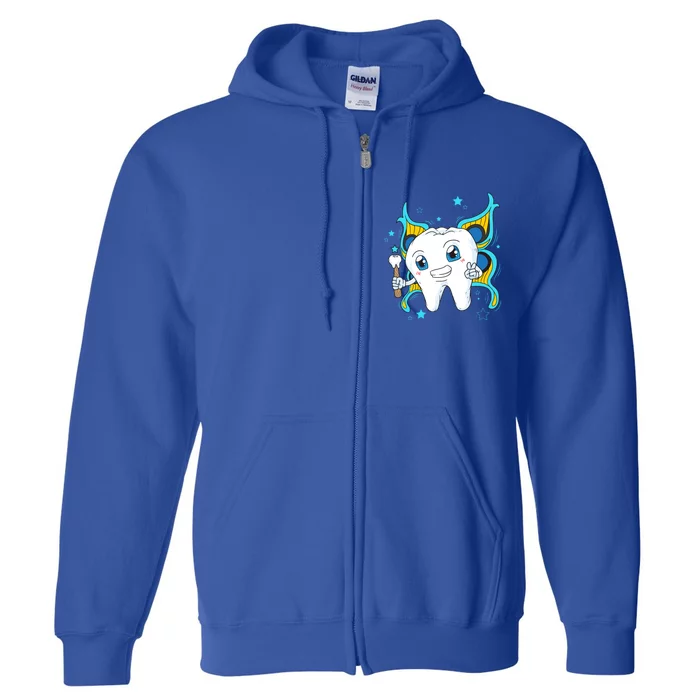 Cute Tooth Fairy Dental Assistant Dentist Gift Full Zip Hoodie