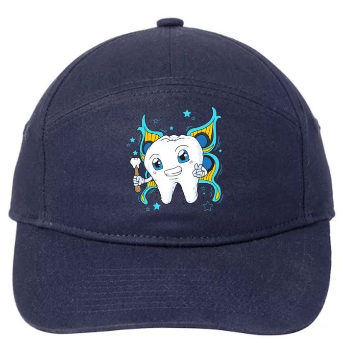 Cute Tooth Fairy Dental Assistant Dentist Gift 7-Panel Snapback Hat