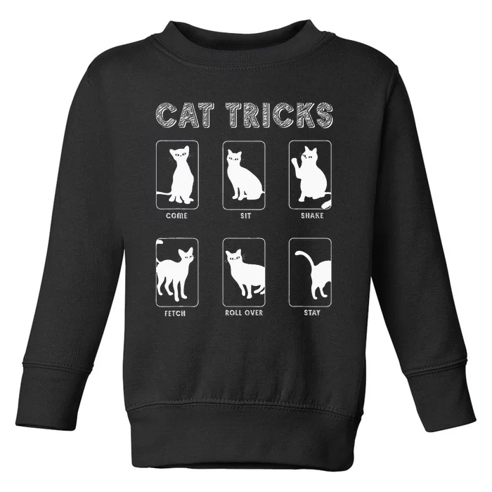 Cat Tricks Funny Kitten Kitty Pet Owner Gift Toddler Sweatshirt