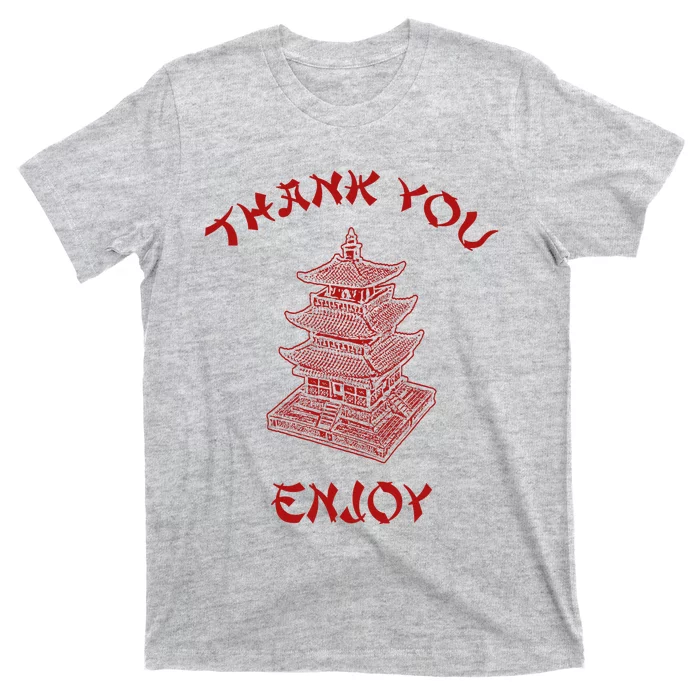 Chinese Takeout Food Thank You Box For Chef Asian Cuisine T-Shirt