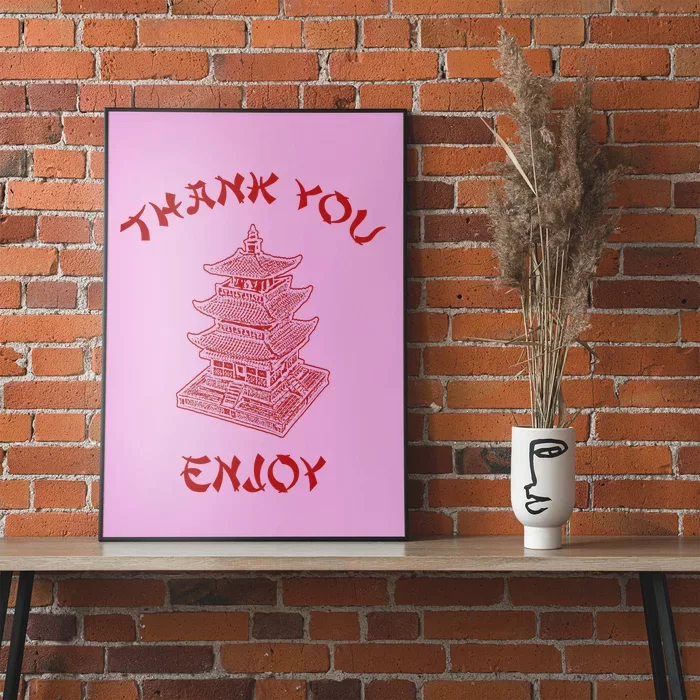 Chinese Takeout Food Thank You Box For Chef Asian Cuisine Poster