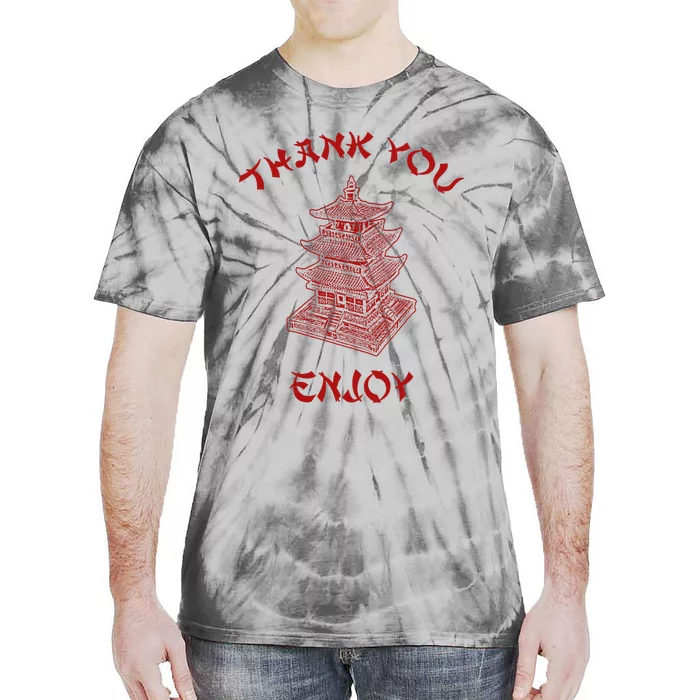 Chinese Takeout Food Thank You Box For Chef Asian Cuisine Tie-Dye T-Shirt