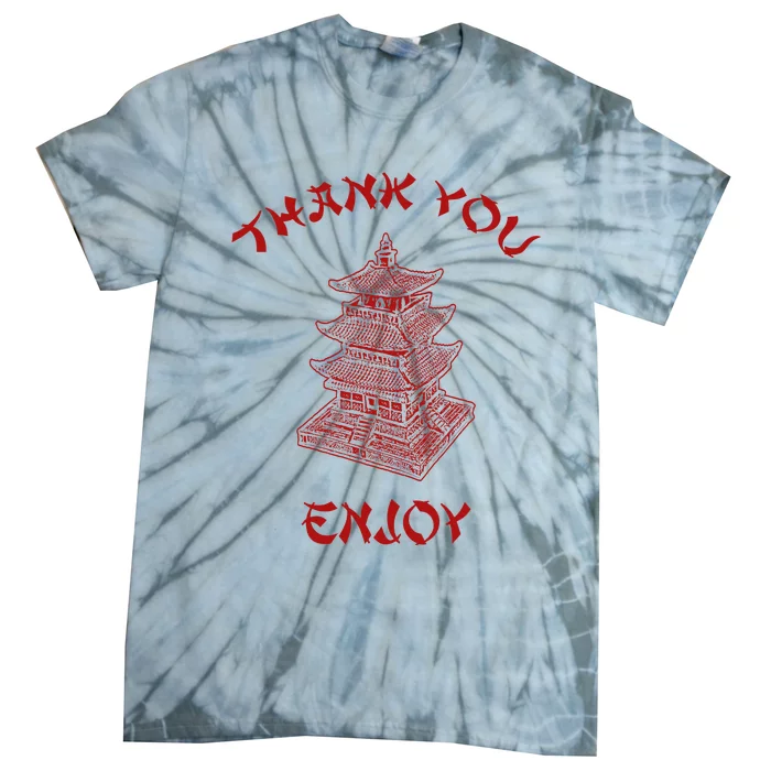 Chinese Takeout Food Thank You Box For Chef Asian Cuisine Tie-Dye T-Shirt