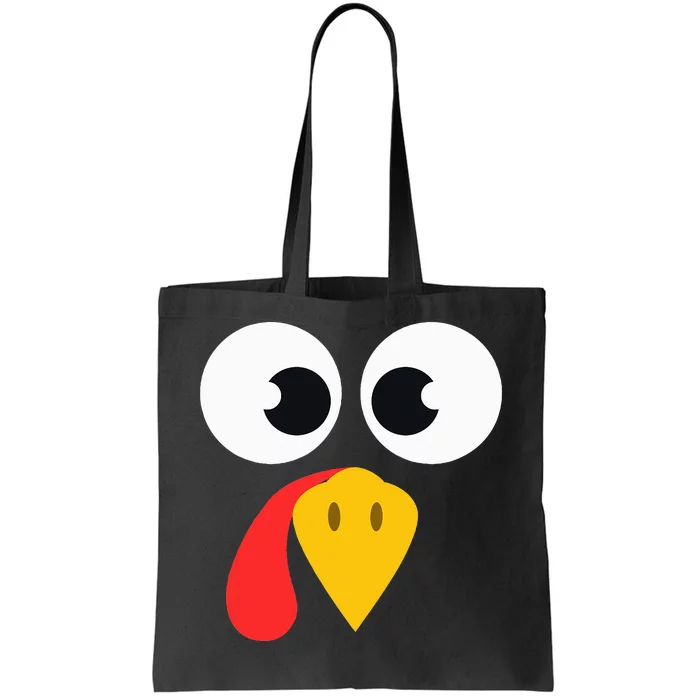 Cute Turkey Face Matching Family Costume Thanksgiving Day Tote Bag