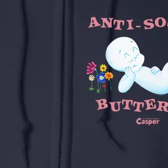 Casper the Friendly Ghost Anti-Social Butterfly Full Zip Hoodie