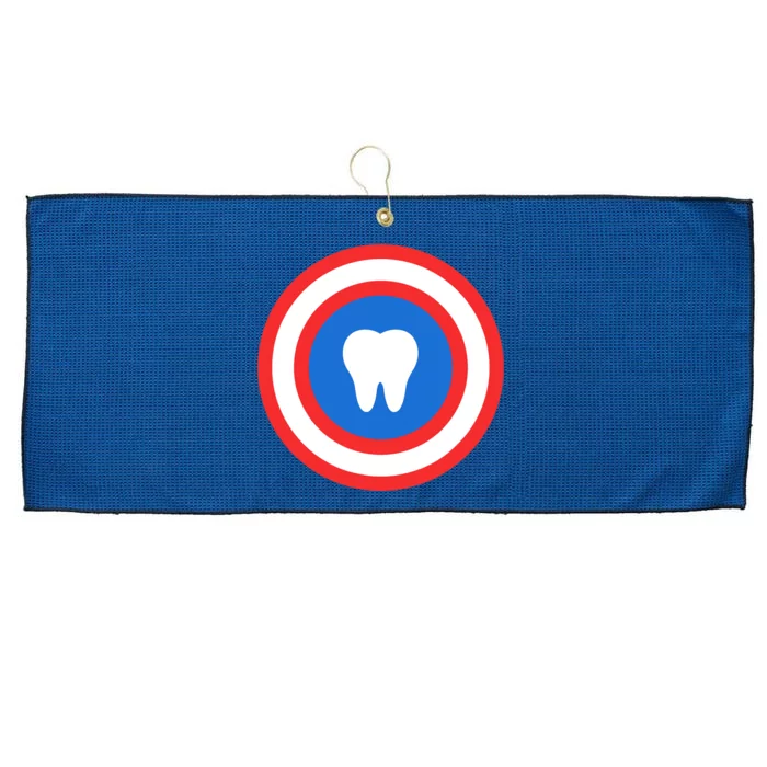 Captain Tooth Funny Dentistry Dentist Large Microfiber Waffle Golf Towel