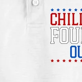 Chill The Fourth Out Funny 4th Of July Dry Zone Grid Performance Polo