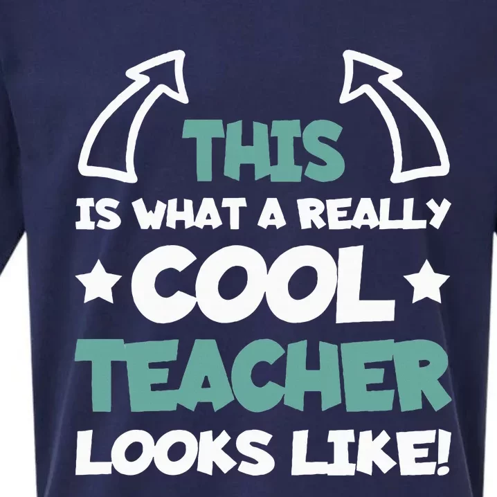 Cool Teacher Funny Saying Teaching Student Sueded Cloud Jersey T-Shirt