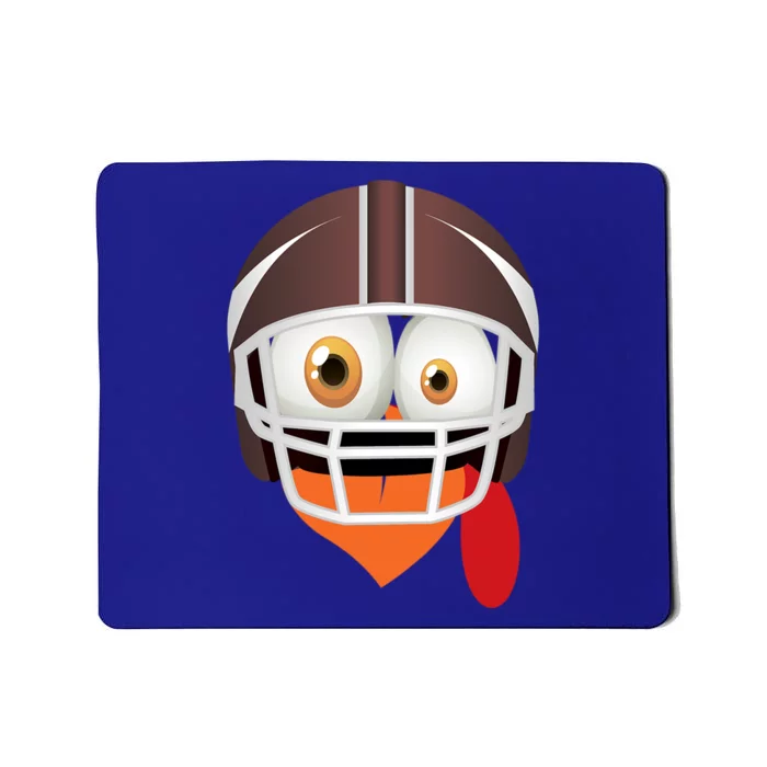 Cool Thanksgiving Football Gift Gobble Turkey Player Gift Mousepad