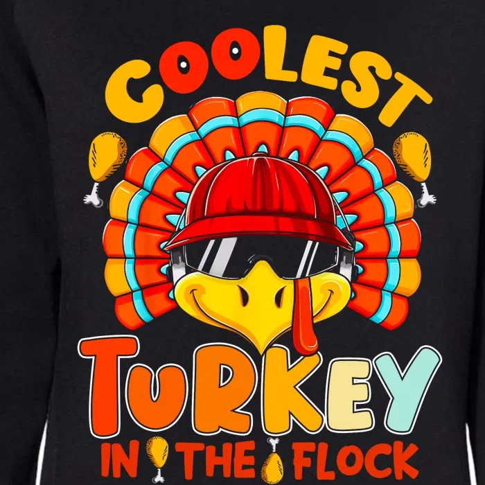 Coolest Turkey Flock Cute Thanksgiving Kids Boys Girls Gift Womens California Wash Sweatshirt