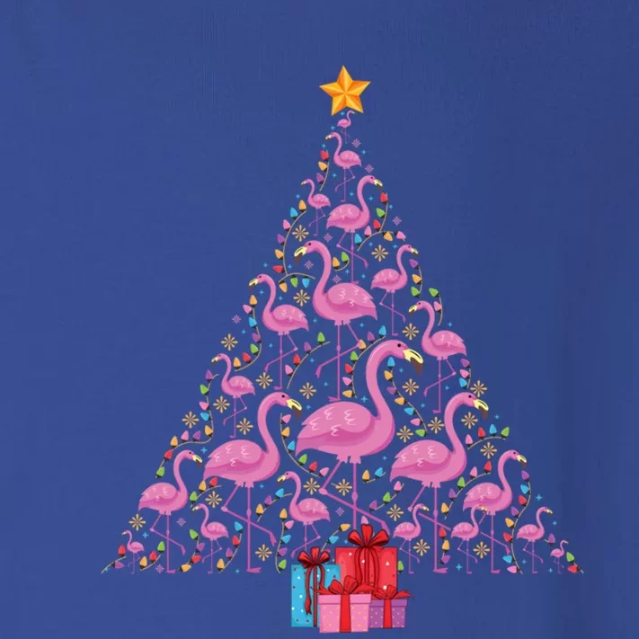 Christmas Tree Flamingo Pink Flamingo Christmas Tree Cute Gift Toddler Long Sleeve Shirt