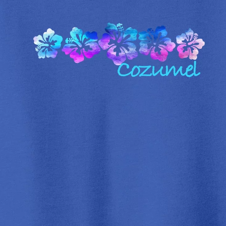 Cozumel Tropical Flower Giftgiftvacation Beach Cute Gift Toddler T-Shirt