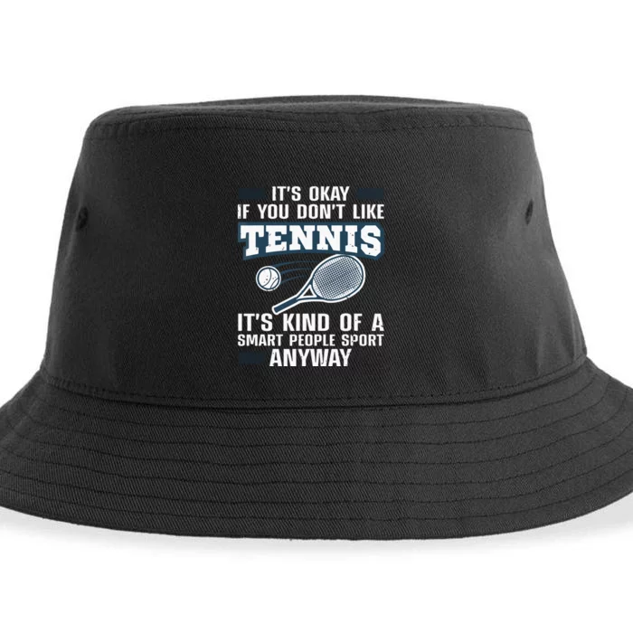 Cute Tennis For Tennis Players Coach Sports Humor Sustainable Bucket Hat