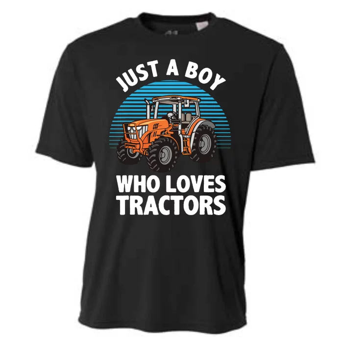 Cool Tractor For Boy Farmtruck Farmer Driver Cooling Performance Crew T-Shirt