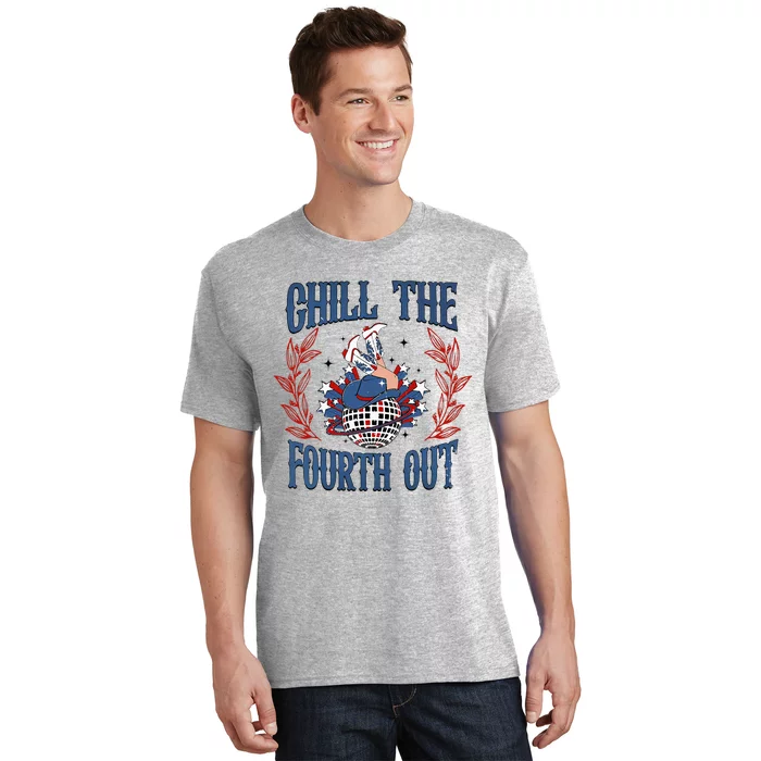 Chill The Fourth Out Vintage Cowgirl 4th Of July T-Shirt