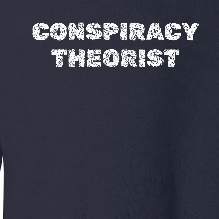 Conspiracy Theorist Funny Government Gift Toddler Sweatshirt