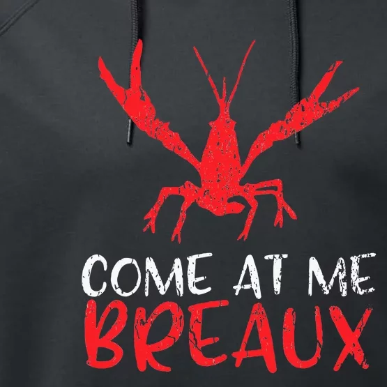 Crawfish Tees Funny Cajun Performance Fleece Hoodie