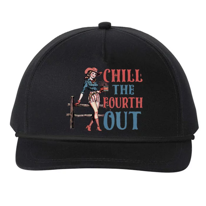 Chill The Fourth Out Cowgirl 4th Of July Snapback Five-Panel Rope Hat