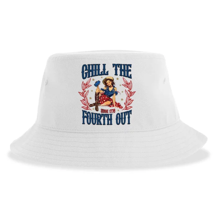 Chill The Fourth Out 4th Of July Sustainable Bucket Hat