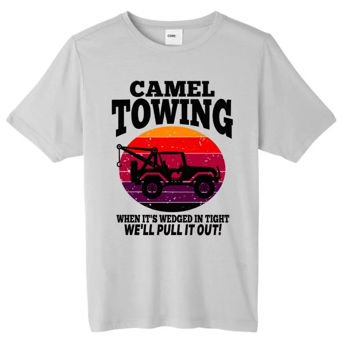 Camel Towing Gift Funny Retro Camel Towing Funny Halloween Gift ChromaSoft Performance T-Shirt